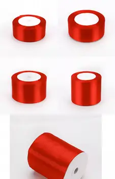 紅色緞帶婚禮聖誕節萬聖節派對裝飾禮物包裝剪貼簿用品DIY蝴蝶結手工藝品包裝膠帶 6 最佳銷售 聖誕絲帶 - №2