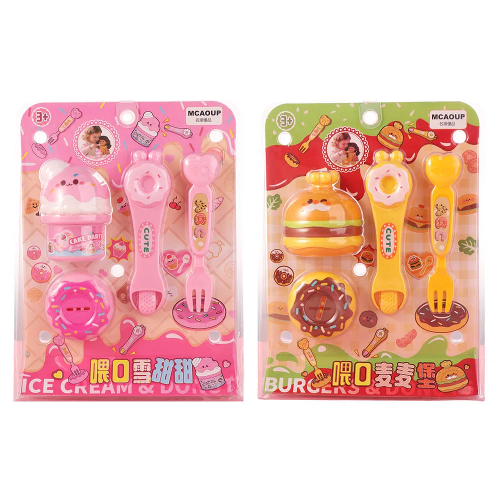Juguete de simulación de comida para alimentar, juguete de pudín de hamburguesa, juguetes japoneses de educación temprana para casa de juegos