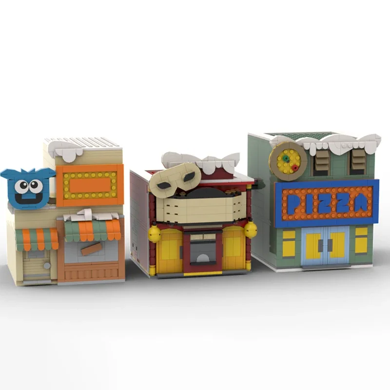 العمارة الجديدة عرض الشارع Moc اللبنات نادي البطريق مربع التكنولوجيا وحدة الطوب نموذج هدية عيد الميلاد لعبة لتقوم بها بنفسك مجموعة الجمعية