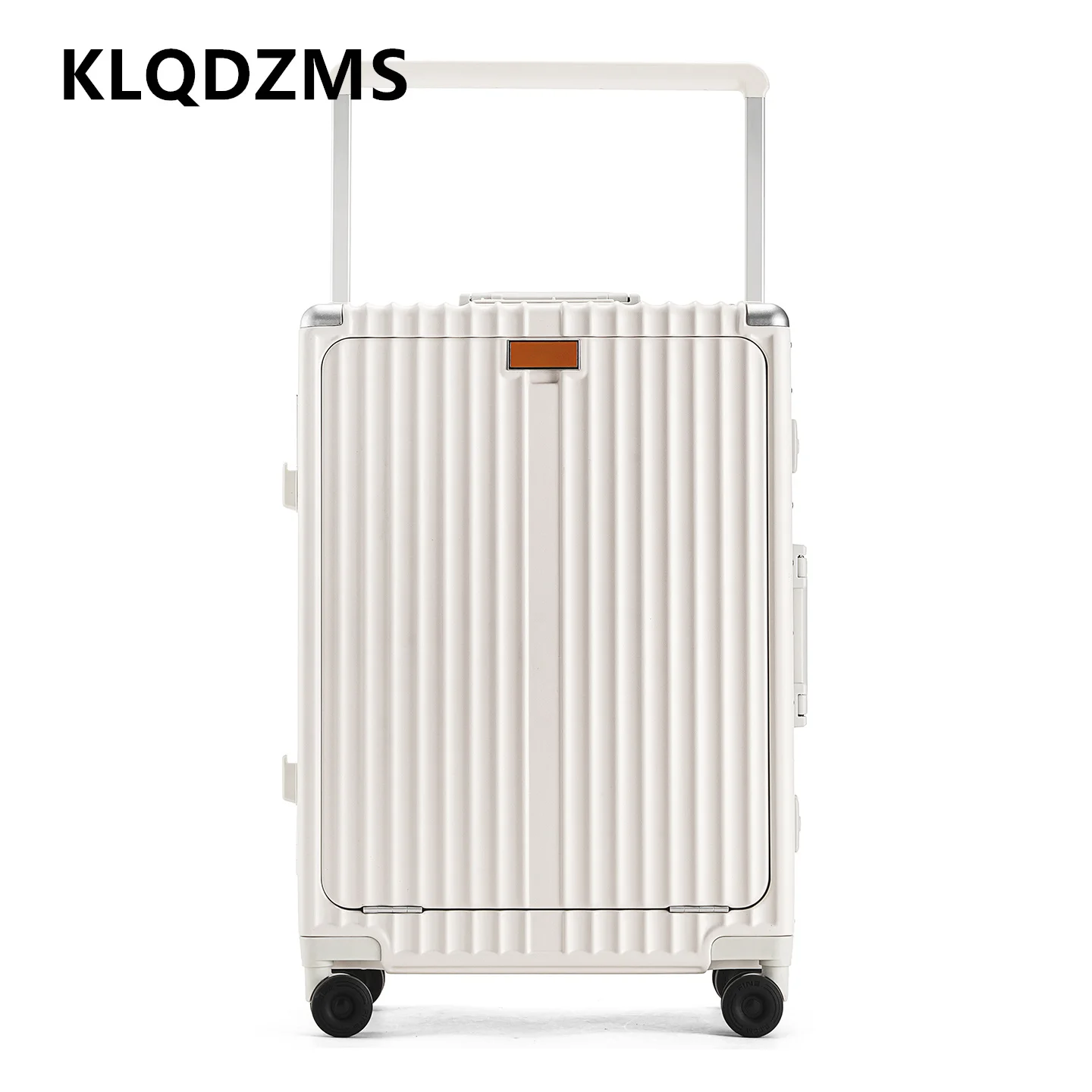 KLQDZMS Laptop Suitcase Front Opening Boarding Case ABS+PC Multifunctional Trolley Case 20