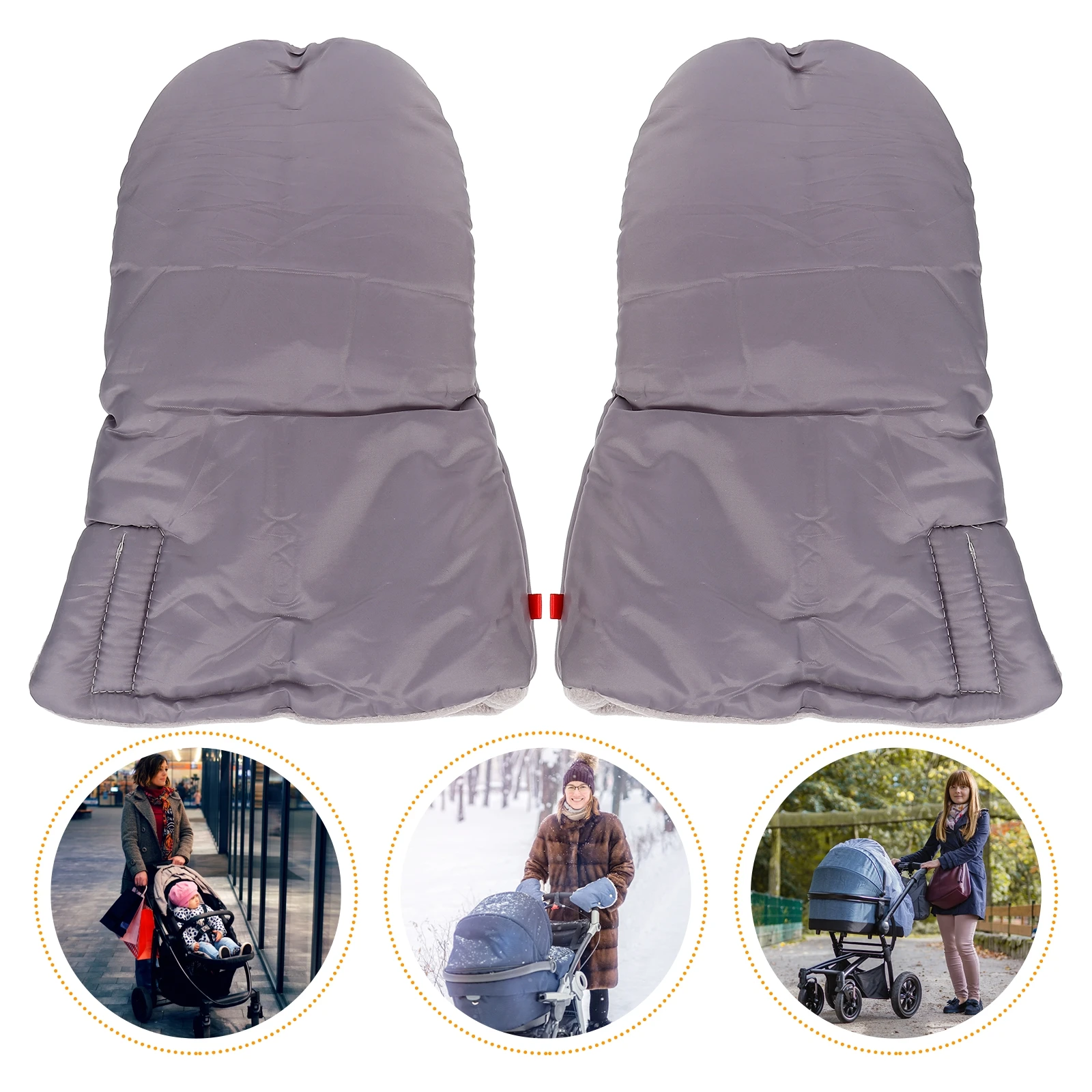 

Winter Warm Gloves Windproof Fleece Pram Pushchair Muff Stroller Thick Thermal Outdoor Training Set Sports Accessories