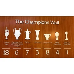 The Champions Wall Liverpooll Football Club Wall Art Plakat Metalowy blaszany znak Dekoracja ścienna Znak