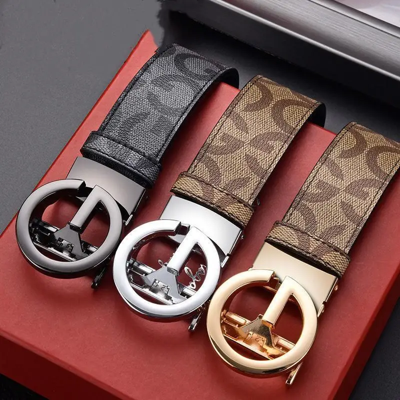 

New Business Men Belts Casual Fashion Luxury Designer Famous Brand Male Buckle Leather Belt for women jeans