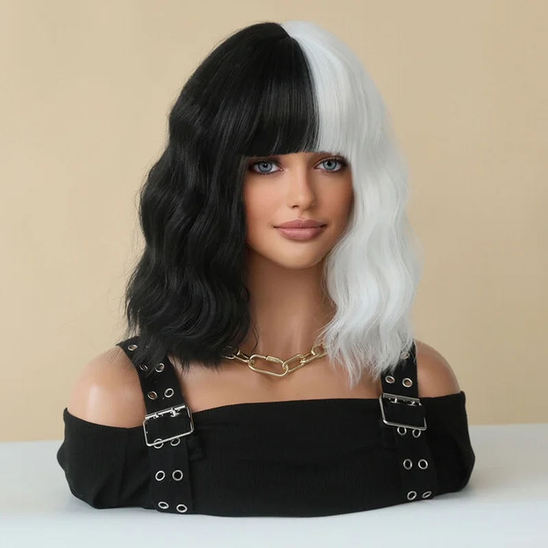 pelucas-cortas-onduladas-blancas-y-negras-con-flequillo-sin-encaje-para-cosplay-cinco-pelucas-negras