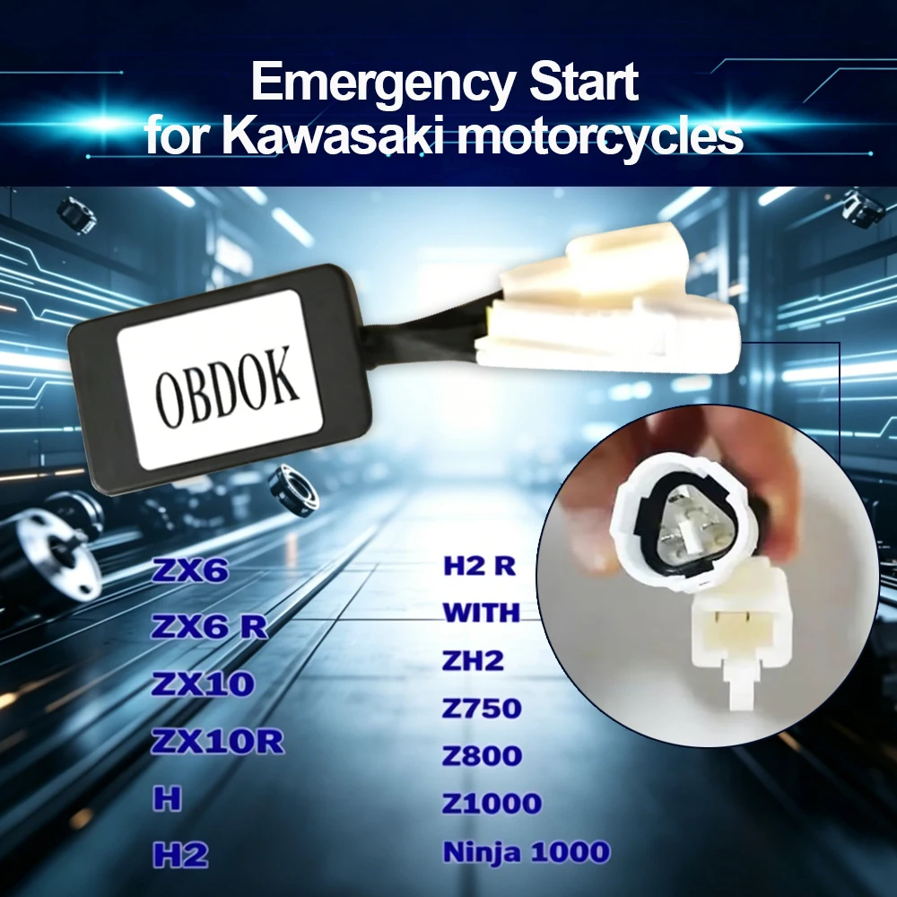 For Immobiliser Emulator Emergency Start for Kawasaki ZX6 ZX6R ZX10 ZX10R H H2 H2R ZH2 Z750 Z800 Z1000 Ninja 1000 Motorcycle