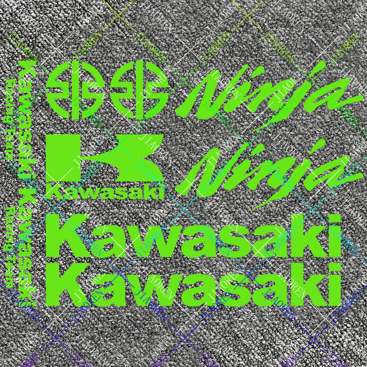 

Рождественские наклейки Kawasaki, наклейка с логотипом для Ninja 400 650 Zx6R Zx9R Zx10R Zx12R
