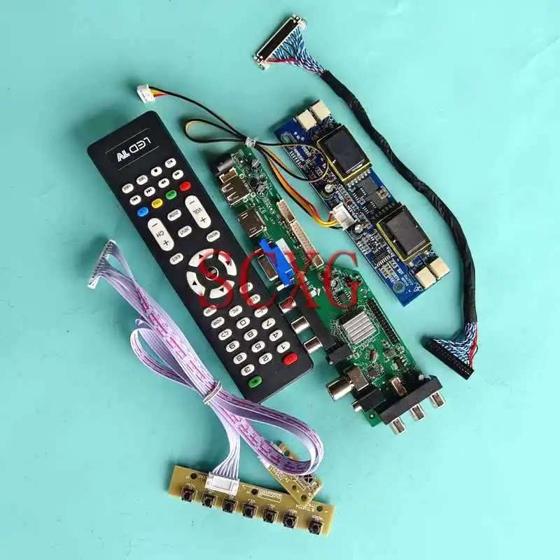 

For M201P1-L01/L02/L03/L05 LCD Digital Controller DVB Board 4-CCFL USB HDMI-Compatible VGA AV RF LVDS-30Pin 1400*1050 Kit 20.1"