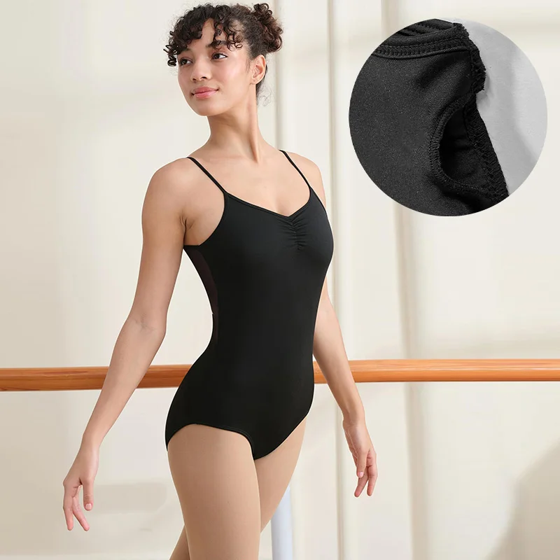 المرأة الكلاسيكية بروتيل الباليه ملابس رقص الجمباز للكبار الجمباز الرقص تانك القمم مع بطانة أمامية ناعمة ملابس الباليه