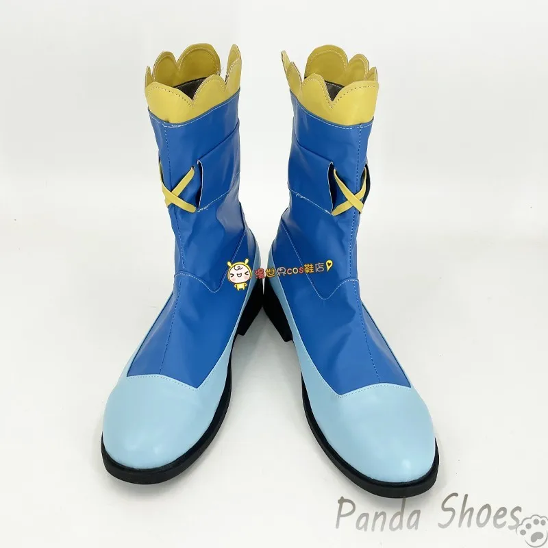 Zapatos de Cosplay de elfo Grusha, botas largas de Anime para fiesta de Halloween