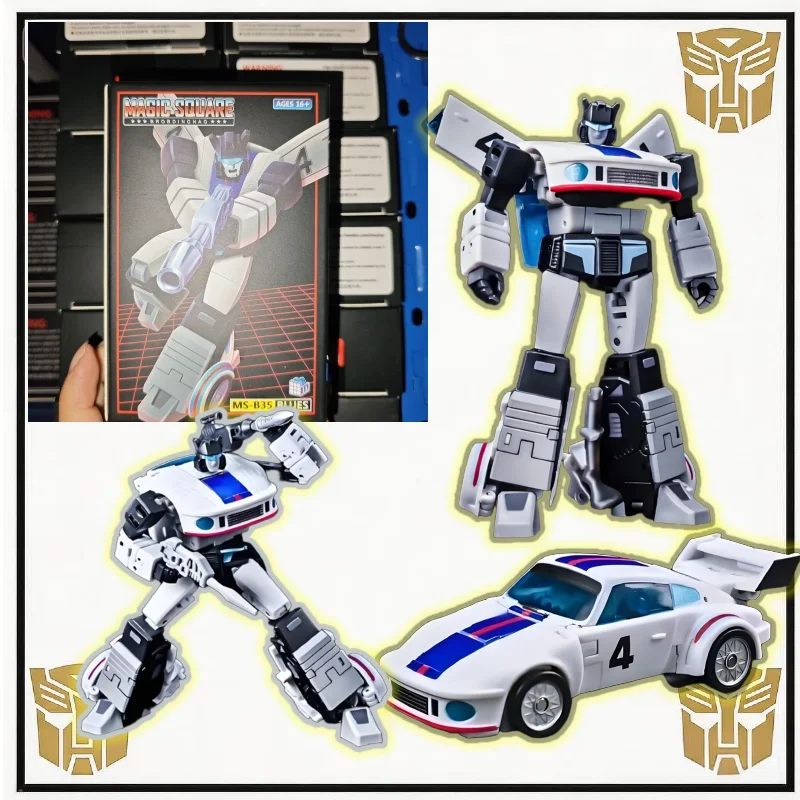 【Spot Goods】MS-TOYS MS-B35 Blues Jazz BlueWindow Reissue G1 Figura de Robot Coche de Carreras Transformable de Tamaño Pequeño, Juguete Coleccionable para Niños