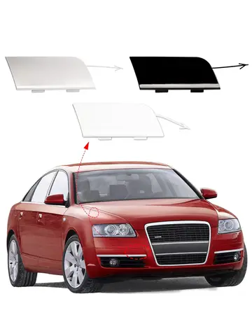 앞 범퍼 견인 후크 커버 캡 Audi A6 C6 액세서리 용 견인 아이 2004 2005 2006 2007 2008 4F0807441
