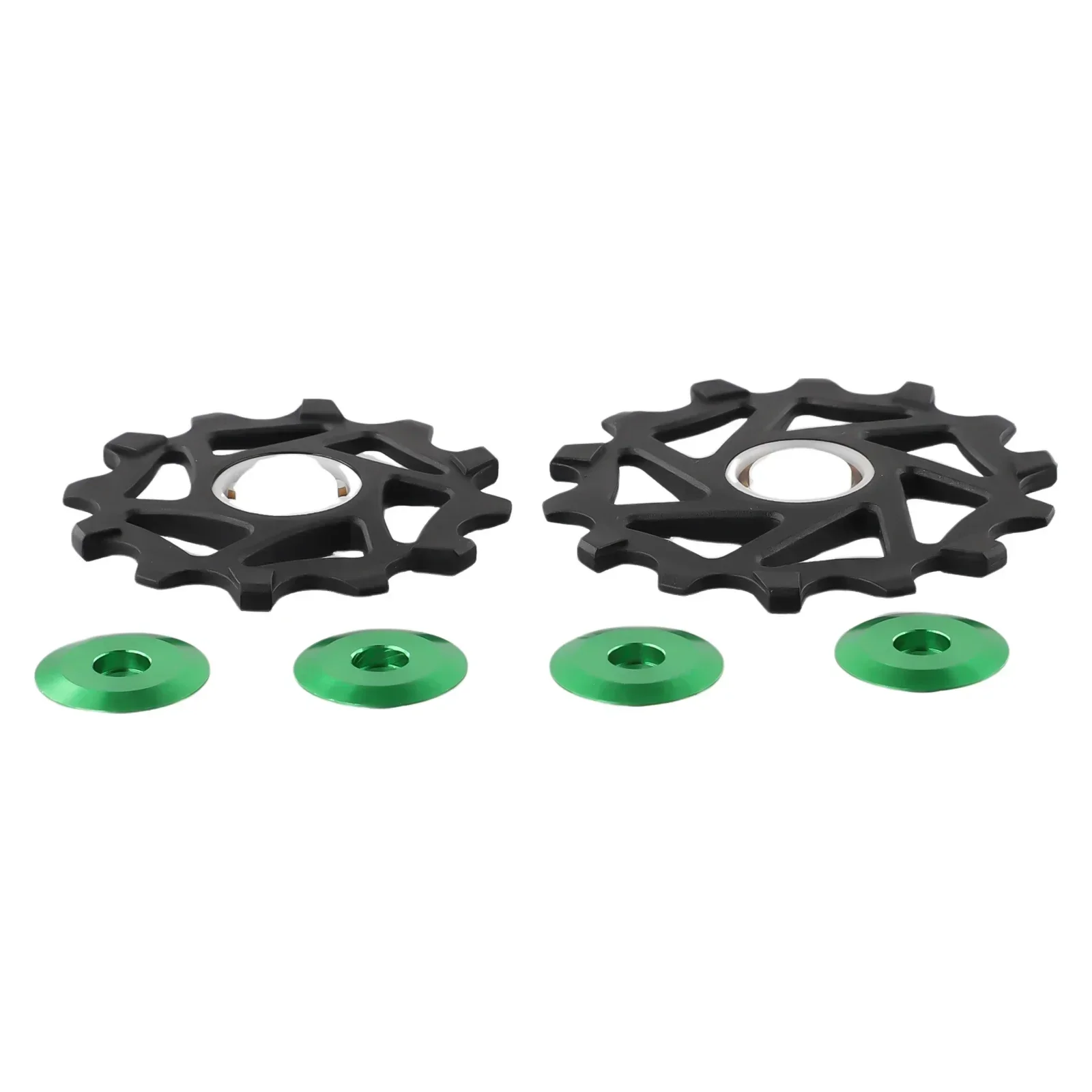 2pcs 12T+14T Ceramic Bearing Rear Derailleur Pulley Jockeywheel For SRAM AXS Rear Derailleur Guide Wheel Resin Accessories