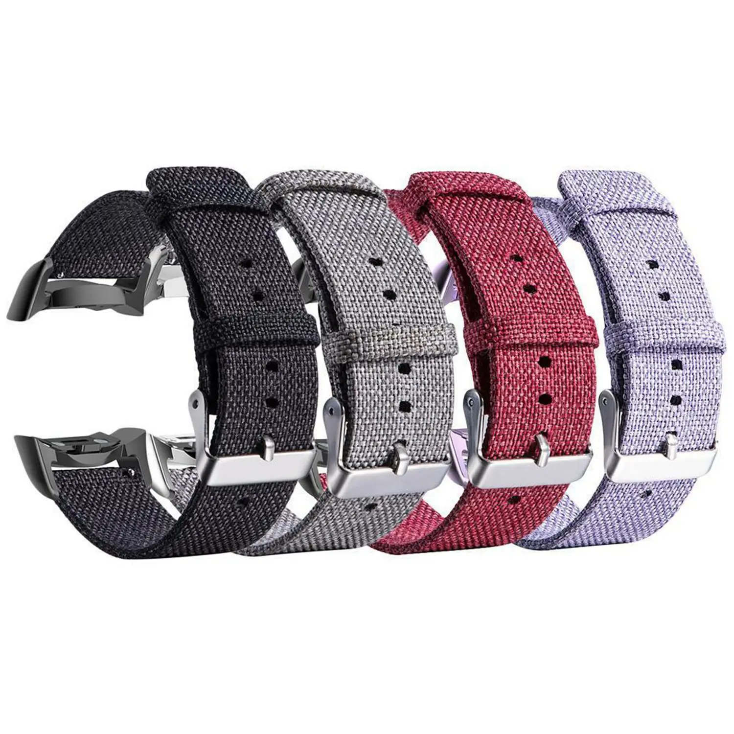 Cinturino per cinturino in Nylon Premium per Samsung Gear Fit2 Sm-R360 Sm-R365 Pro Rose Red