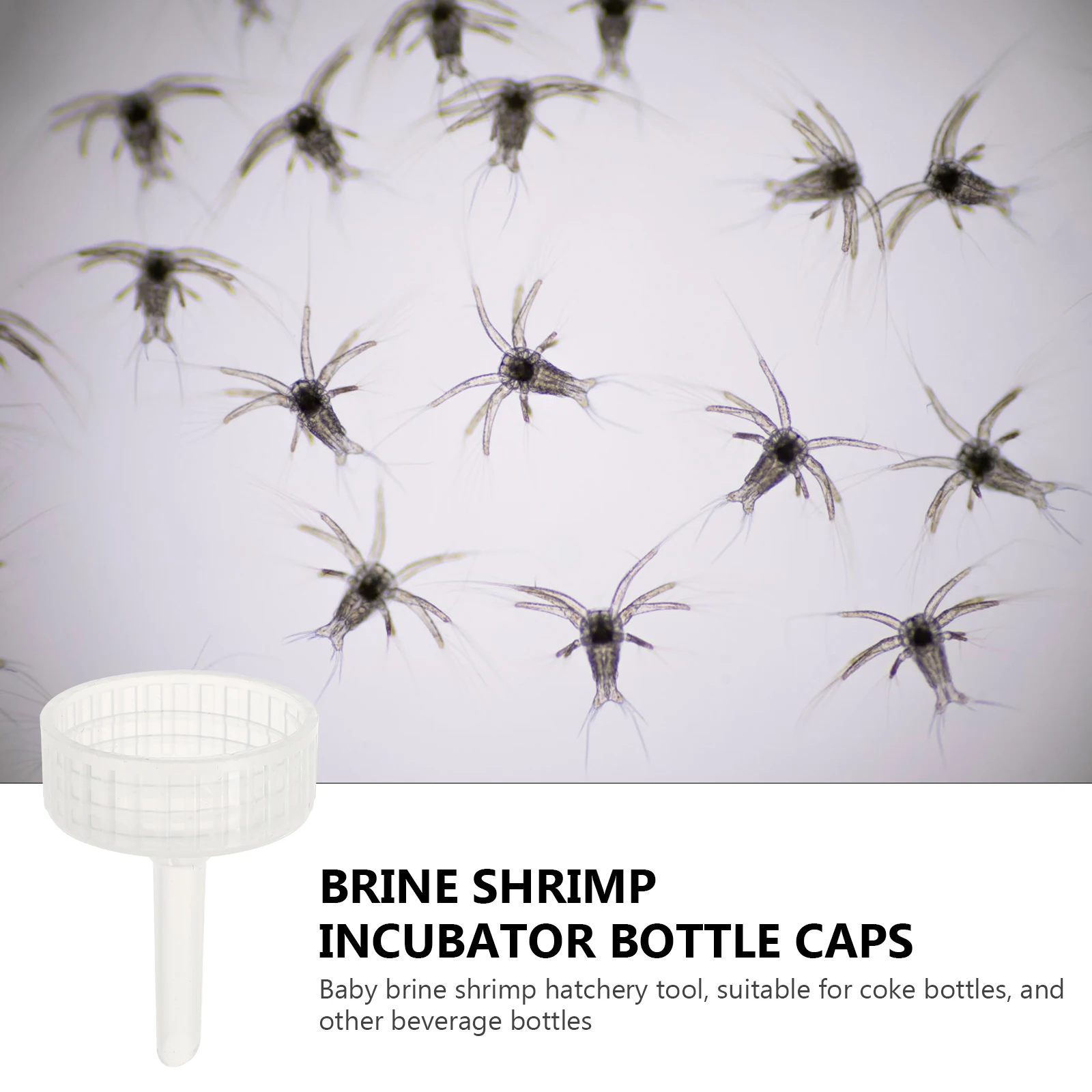 

20 Pcs Bottle Cap Incubator Breeding Brine Aquarium Shrimp Caps Hatchery Egg Tool Adapter