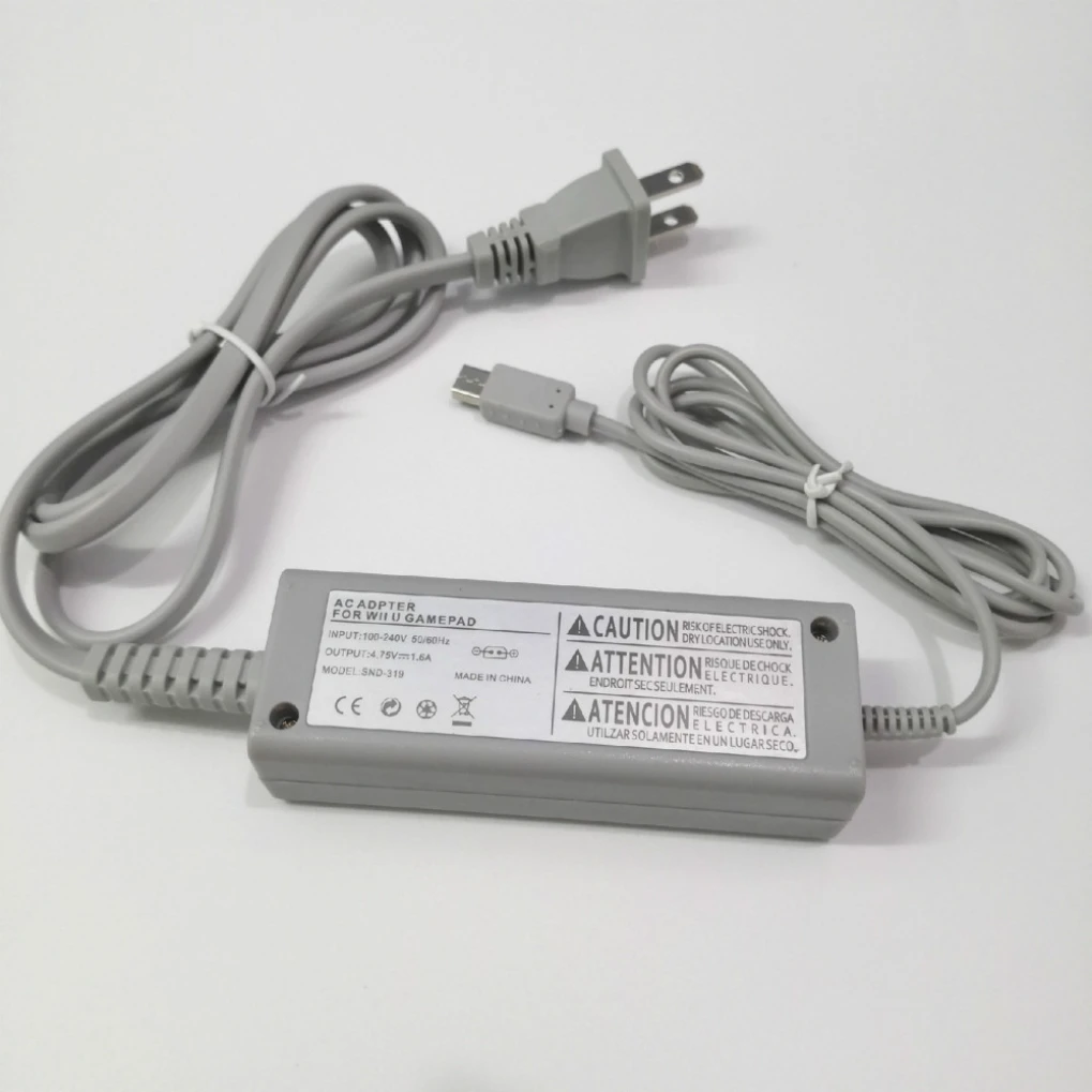 50pcs 100 -240V AC Power Adapter US Plug Wall Charger Supply for Nintendo Wii U Gamepad Remote Controller