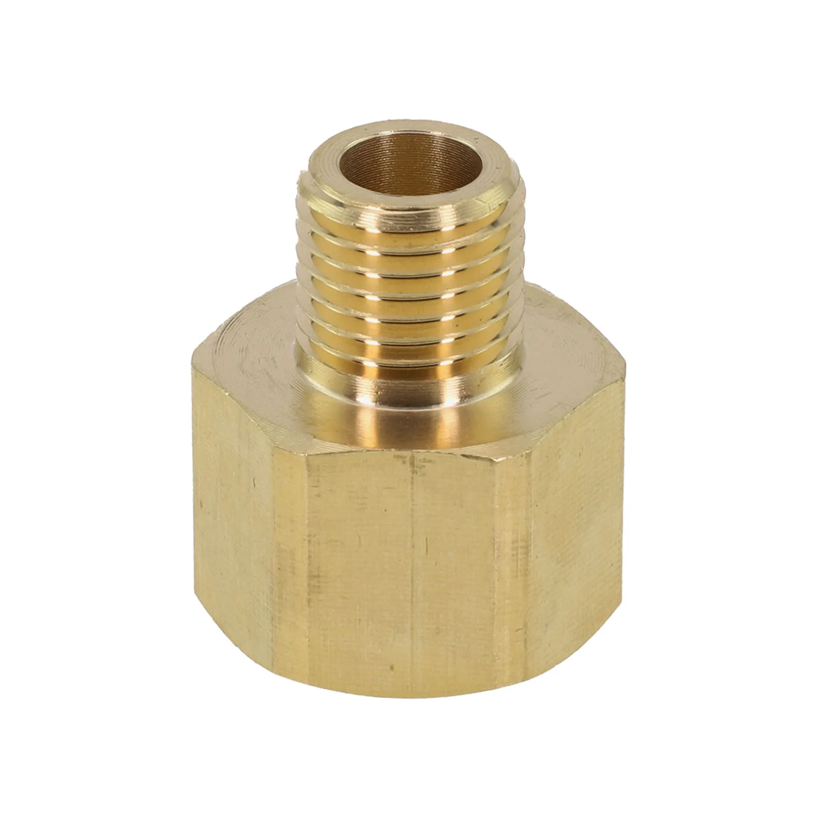 Brass Pressure Washer Adapter M22 Female to 14mm Male Metric Thread Connector Suitable for High Pressure Washer Hose Connections