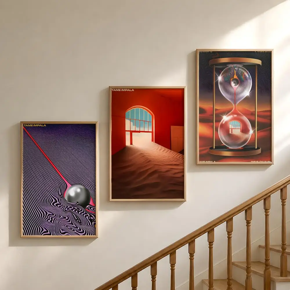 Band T-Tame I-Impala Kevin Parker Poster Waterproof HD Modern Peel And Stick Wall Decor Bedroom Living Room Dorm Office