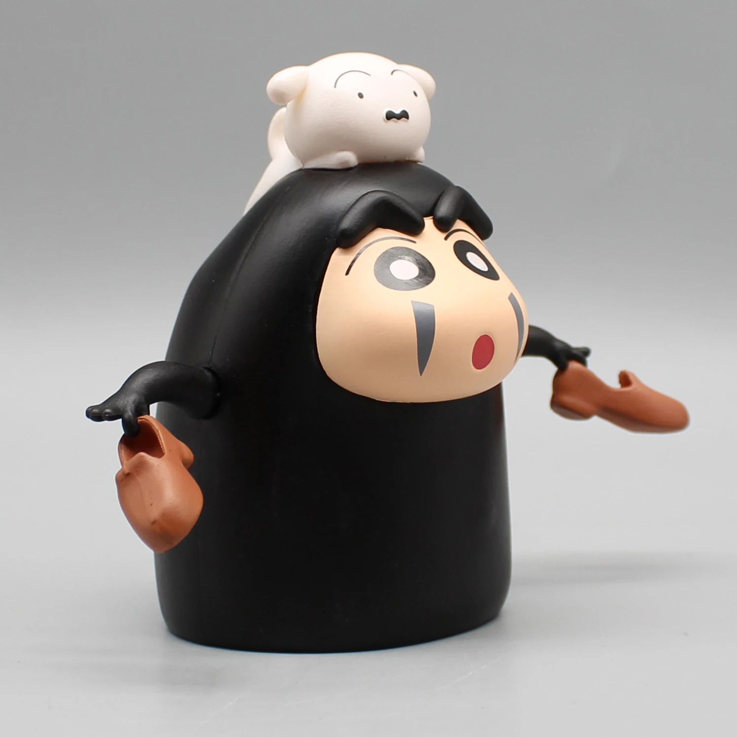 6cm Anime Crayon Shin-chan COS Faceless Man Spirited Away GK Action Figure Collectible Model Doll Car Ornament Birthday Gift