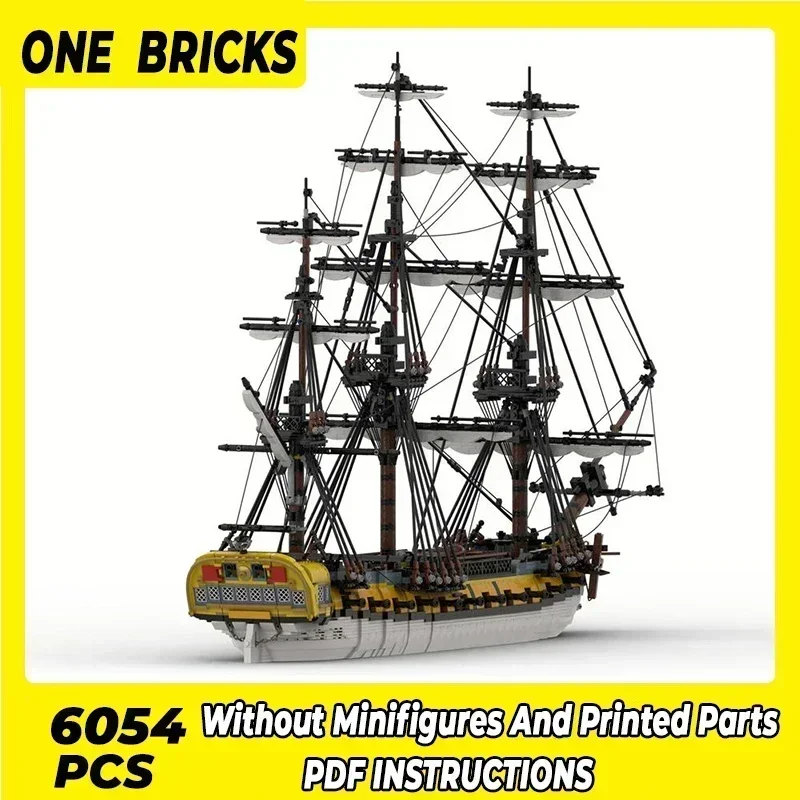 Moc قوالب بناء نموذج باخرة عسكرية التكنولوجيا الفرقاطة الإسبانية هيرمونيا وحدات كتل هدية عيد الميلاد اللعب لتقوم بها بنفسك مجموعات الجمعية #3
