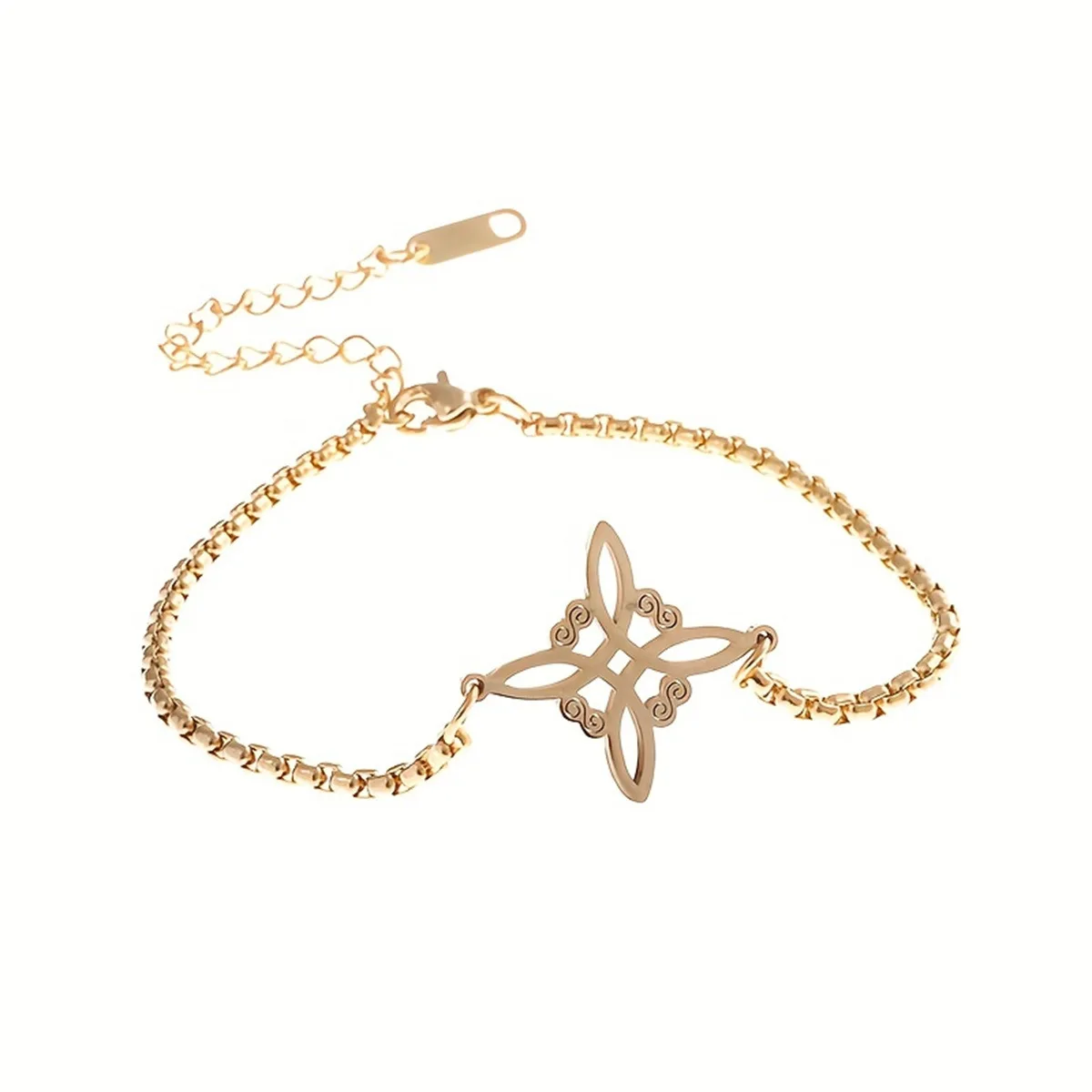 Stainless Steel Witch Knot Irish Knot Bracelet Women's Fashion Simple Personality Charm Jewelry image 5