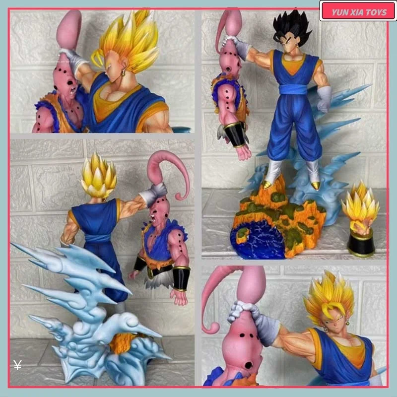 

32cm/12.6inch Anime Dragon Ball Z Vegett Vs Majin Buu Figure Super Saiyan Action Figures Gk Statue Collection Model Toy Gifts