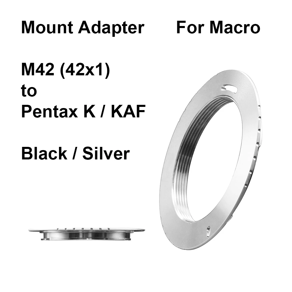 M42-Pentax For M42 (42x1) lens - Pentax K Macro Mount Adapter Ring M42-K M42-KAF M42-KAF2 KA for Pentax K1 K3 K5 K7 K30 K50 etc.