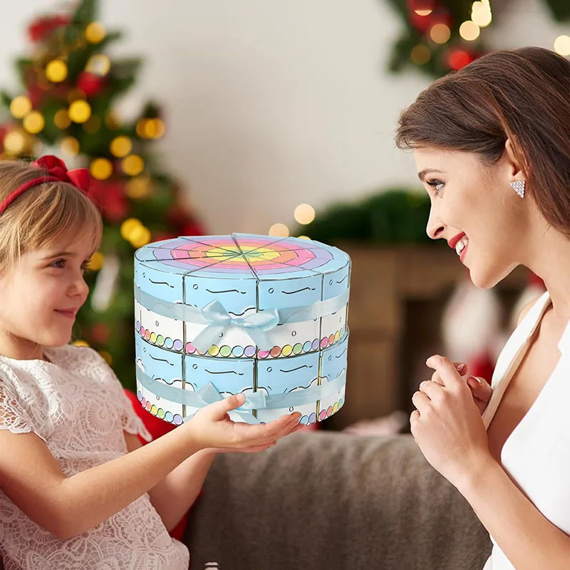 10/20Pcs Dreieckige Kuchen Geformt Papier Geschenk Box Cookie Süßigkeiten Baby Dusche Gefälligkeiten Behandeln Kinder Geburtstag Party Dessert verpackung Boxen – Detail 6