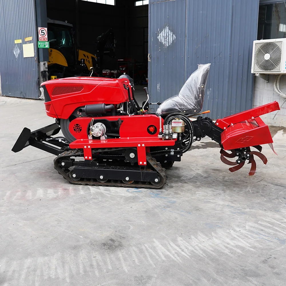 

Mini 25hp 35hp diesel Power Tiller Cultivators Agricultural Farming Machine Crawler Tractor