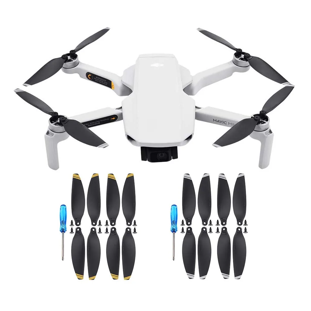 Apropriado para dji mini hélice 4726f asa para mavic mini redução de ruído hélice uav acessórios