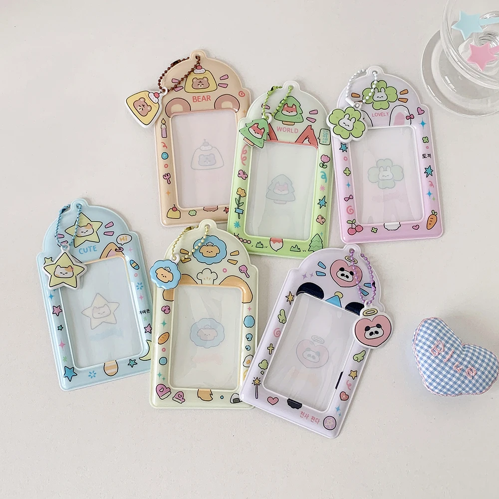 Photocard Holder, Kpop Photocard Holder Keychain, Cute Photo Card Holder Keychain Perfect for Photocards Binder