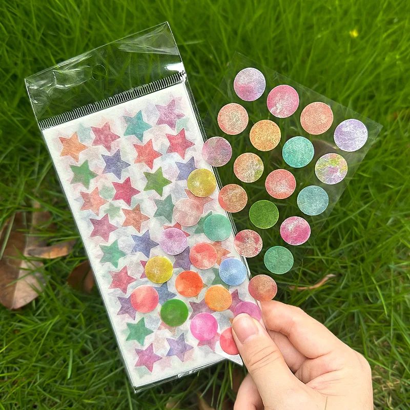 6 blätter Papier Aufkleber Hand Konto Grundschule Kreative Cartoon Aufkleber Hand Konto Schreibwaren Student Schule Student Kawaii