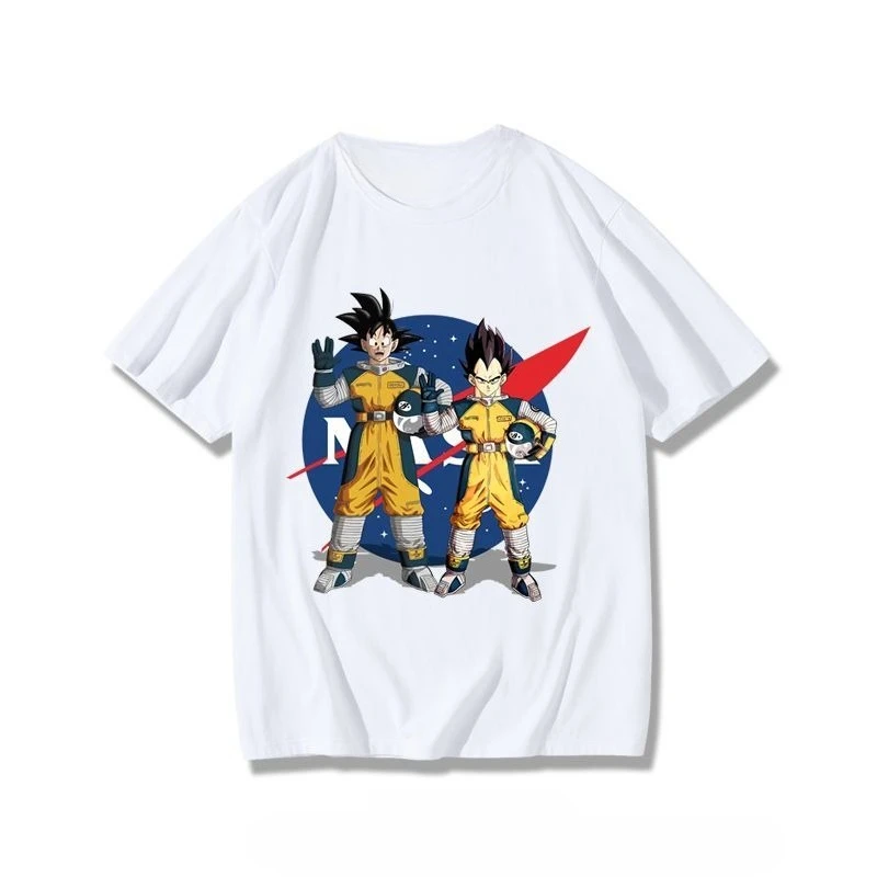 

Dragon Ball Joint Мужской Sun Wukong Vegeta Анимация Походные анимации Японская второгомерная футболка Лето