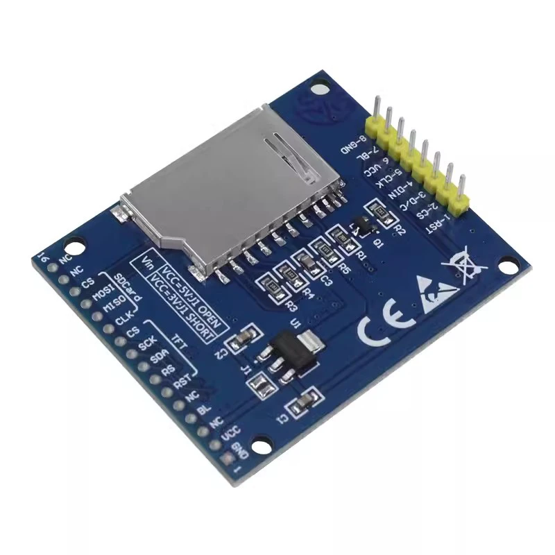 Módulo de Display LCD TFT para Arduino, Adaptador PCB, 1.8 "Serial, SPI, TFT, IC, 128x160, Matriz de Pontos, 3.3V, 5V, Interface IO, Cmmpatible, LCD1602