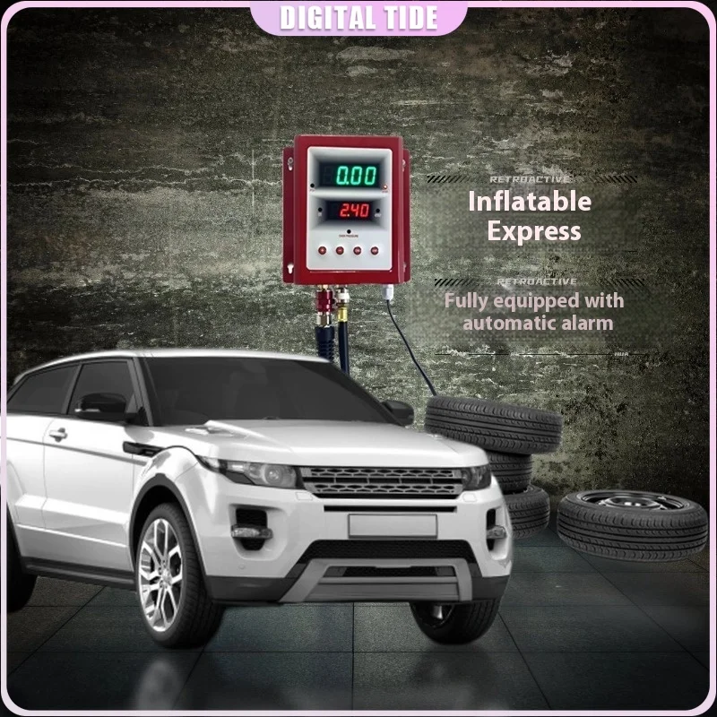 Fully Automatic High Precision and Durability AC 220V/110V Wall-Mounted Tire Inflator Car Tool for All Kinds of Vehicles