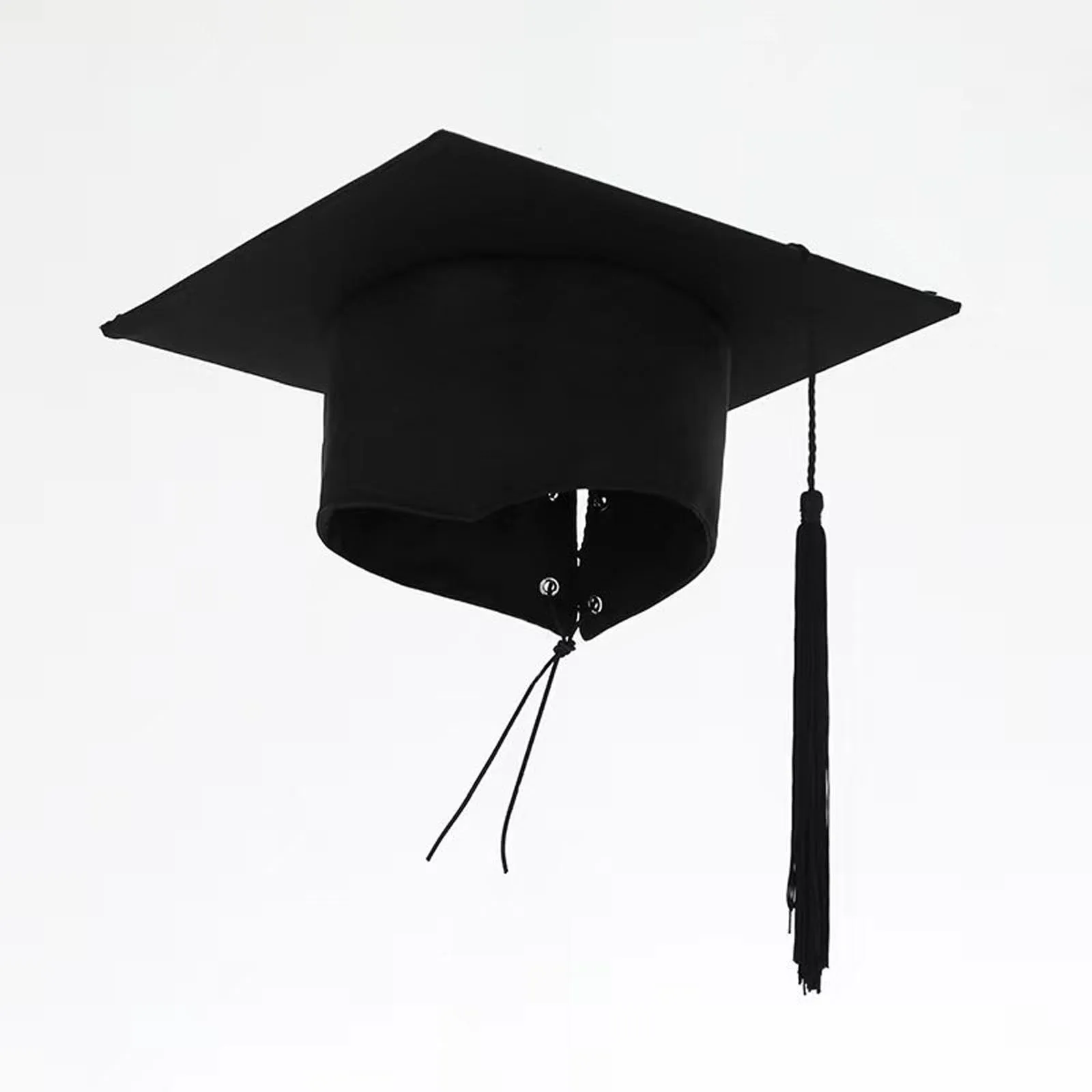 Graduation Hat Doctor Postdoctoral Cap Black Adult Bachelor Caps with Tassels for University Master Congratulation Party Costume