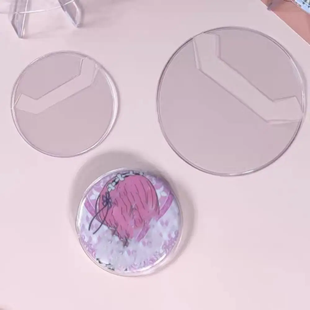 

5Pcs Badge Protector Ita Bag Pin Case Transparent Protective Badge Display Sleeve Anime PVC Badge Protective Sleeve Badge Pins