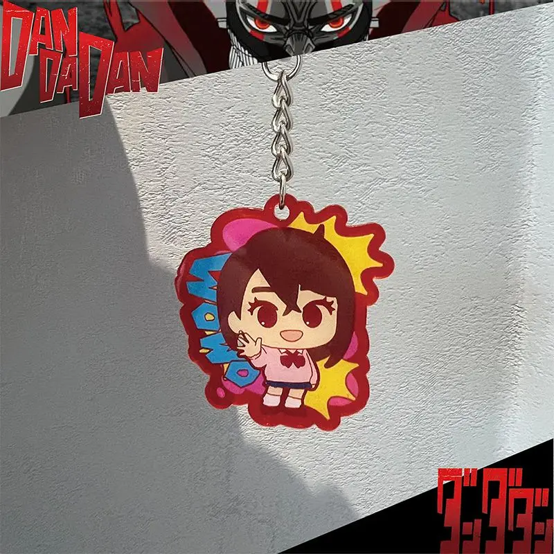 Anime Cartoon DAN DA DAN Acrylique Porte-clés, Pendentif Sac À Dos, Confrontal Ornements, Renforcement des Clés, Accessoires, Figure Décoration Cadeau