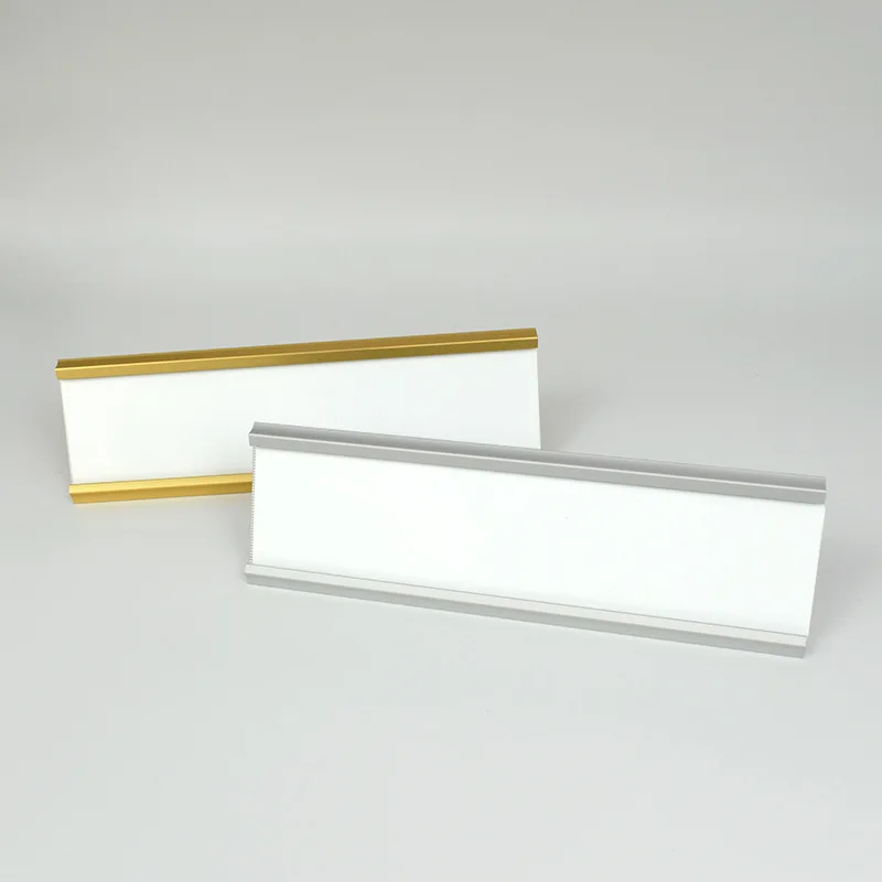 20 sets Sublimation Thermal Blank Desk Name Display Photo Frame Plate Aluminum Sign Plate For Office School
