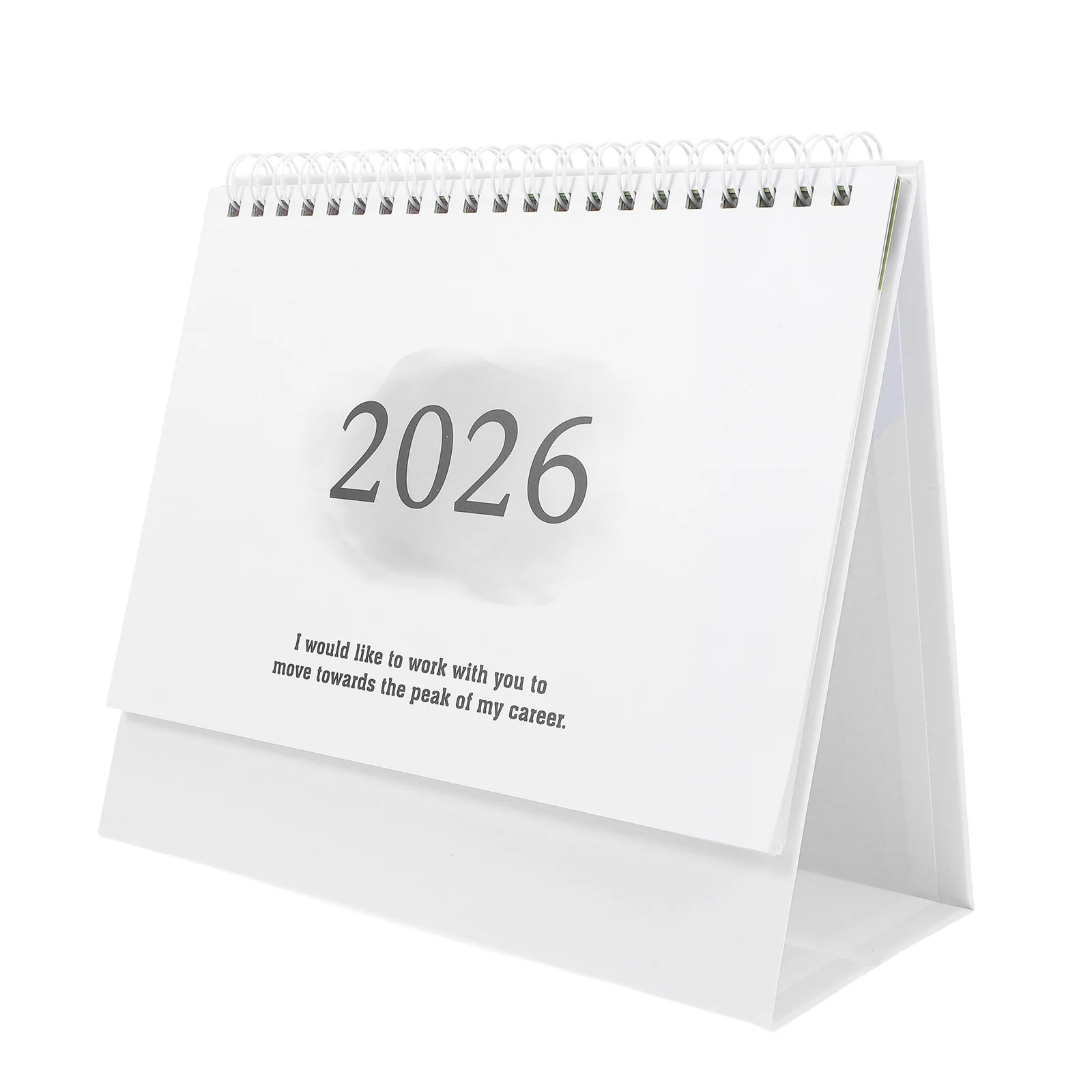 2026 Desk Calendar Compact Standing Flip Tabletop Planner For Office School Home Mini Desktop Organizer Grey 2026 Desktop