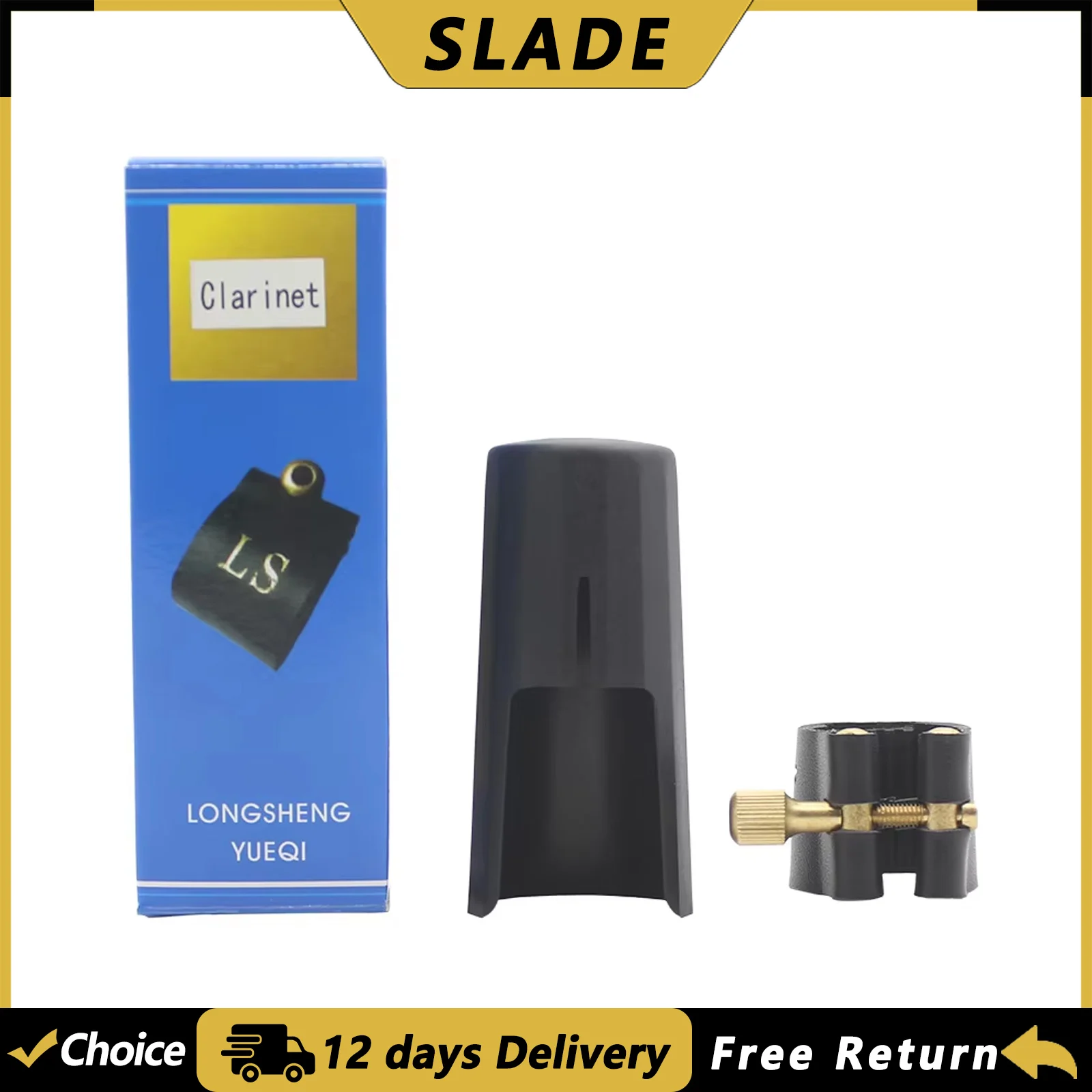 SLADE Klarinette Mundstück Blattschraube Und Kappe Alto Sopran Tenor Saxophon Leder Schnalle Klemme Holzblasinstrument Zubehör