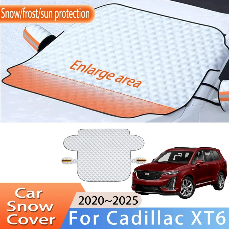 

Car Accessories For Cadillac XT6 2020~2025 2021 2022 Front Windscreen Snow Cover Ice Frost Sun Protector Waterproof Auto Parts