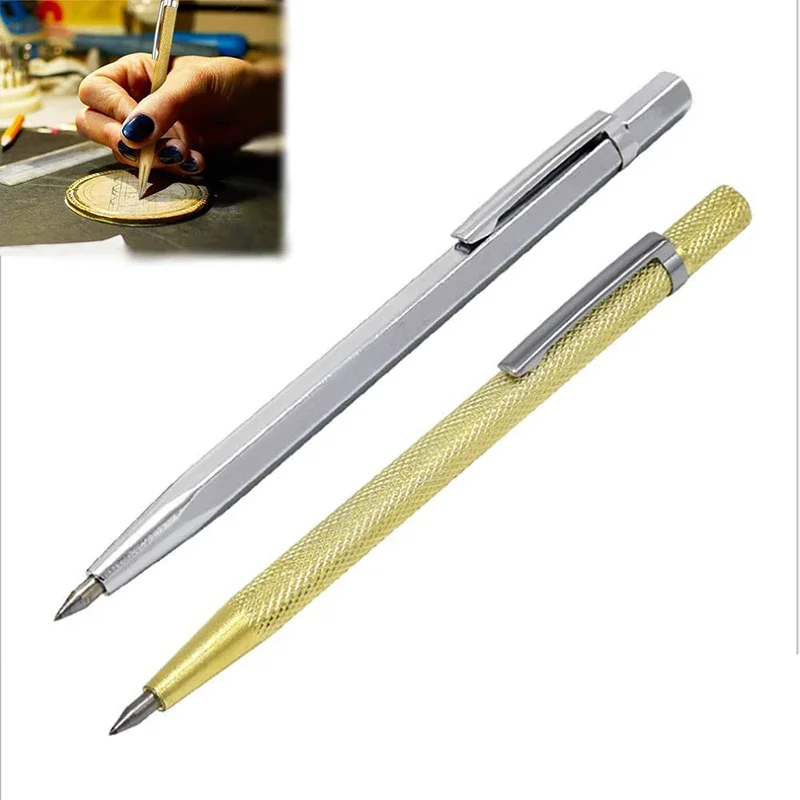เครื่องมือตัดกระจกเพชรเครื่องตัดกระจกคาร์ไบด์ Scriber โลหะกระเบื้องเครื่องตัวอักษรปากกาแกะสลักแก้วมีด Scriber