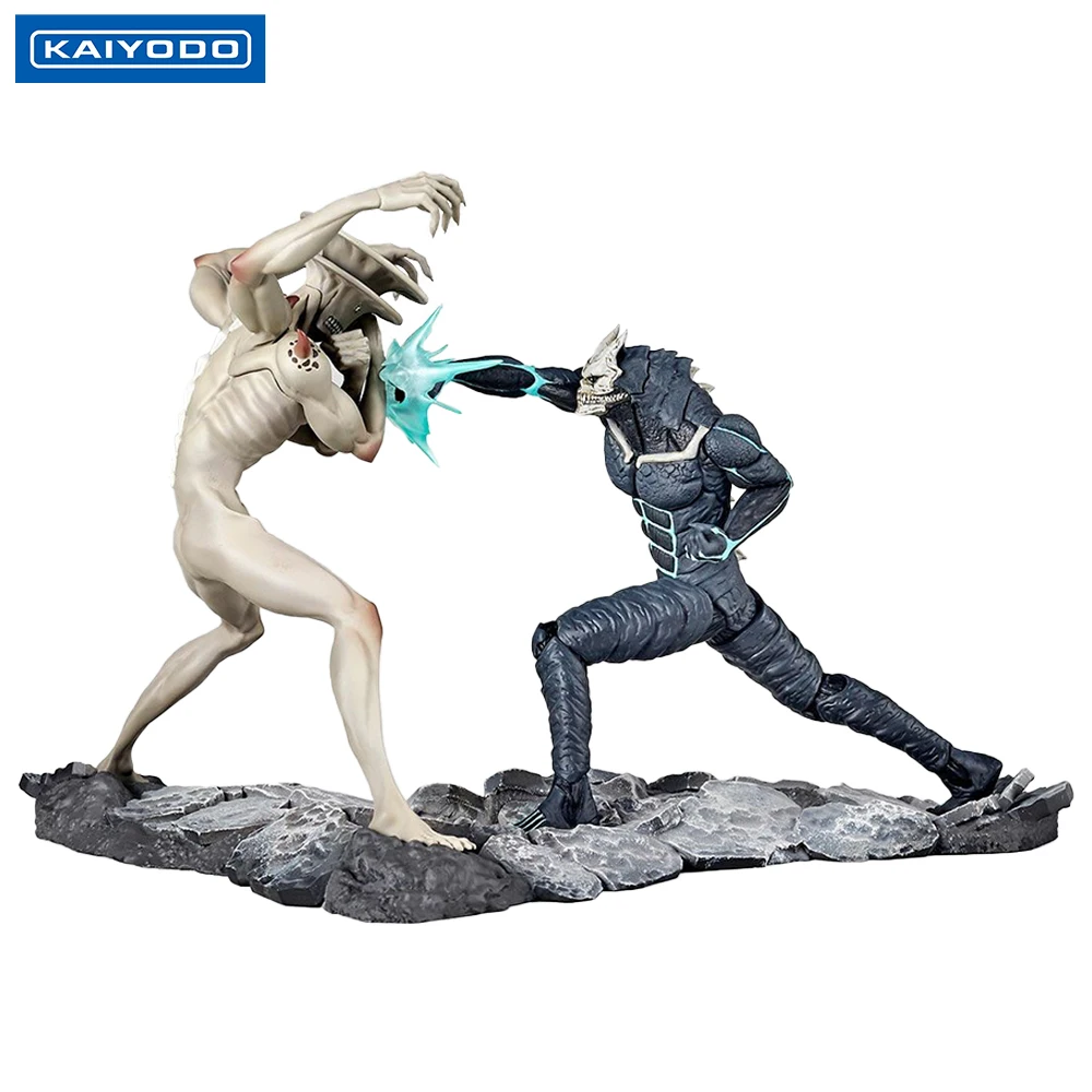 

Original New KAIYODO Kaiju No.8 vs Kaiju No.9 Nice 1/18 Scale 125 mm Nice Anime Figure Ornament Model Toys