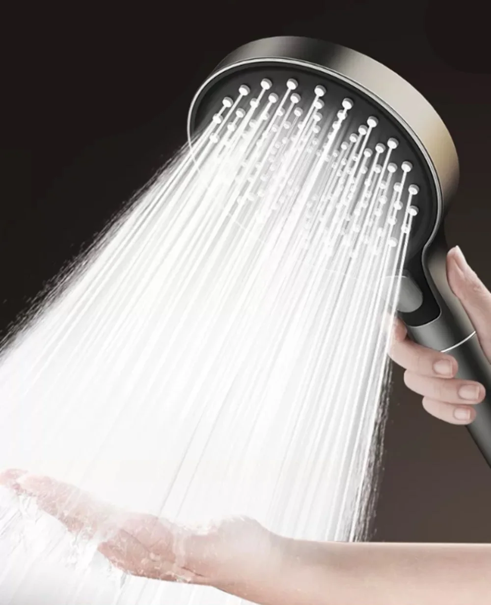 13CM Big Panel High Pressure Shower Head With Filter 3 Modes Large Flow Spray Nozzle Rainfall Shower Faucet Bathroom Accessories