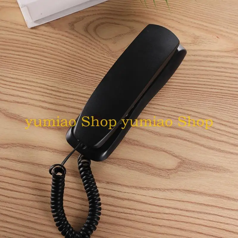 587B Wall-Mounted Caller Telephone Wall Phone Fixed Landline Wall Hanging Telephones for Home and Office Use