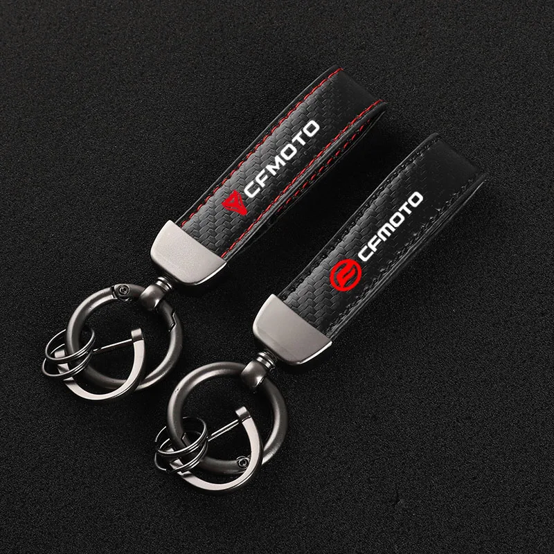 High-Grade Carbon Fiber Motorcycle Keychain Holder Keyring for CFMOTO CF650 650NK 400NK 250NK 400GT   Accessories