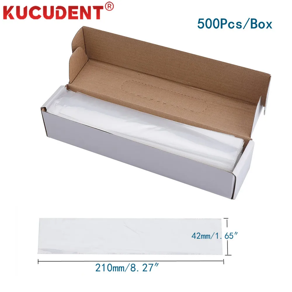 500/100pcs Dental Sensor Protective Film X-Ray Digital Panoramic Machine Fixed Occlusal Film Sleeve Cover Disposable Bag Plastic