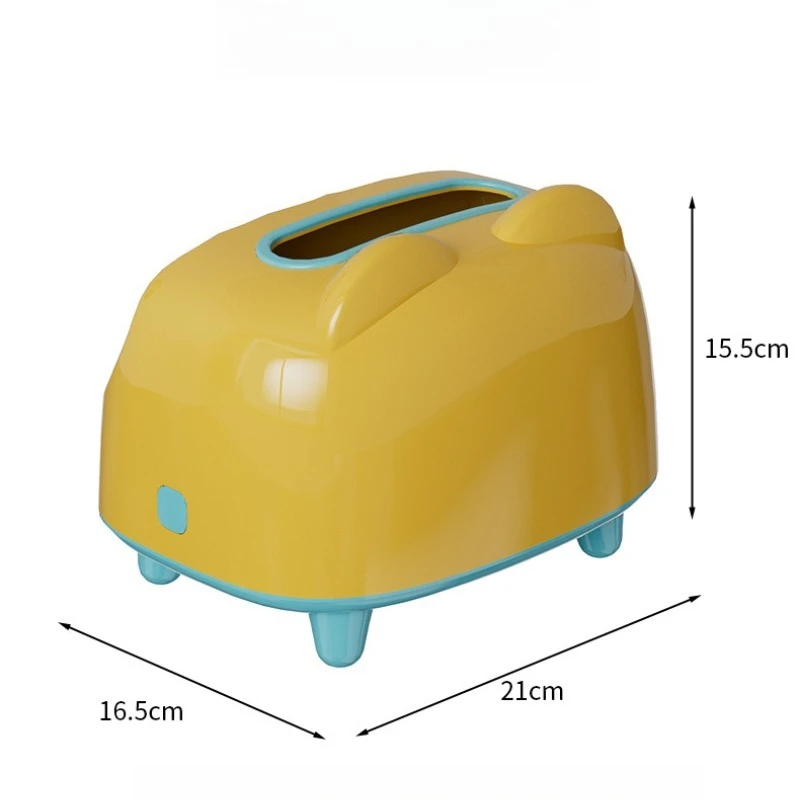 Desktop Tissue Box, High-value Simple Solid Color Tissue Storage Box, Household Cute Paper Drawer Box