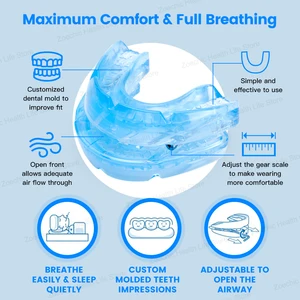 Ayarlanabilir anti-horlama ağız koruyucusu anti-horlama ağızlık cihazı uyku bruksizm horultu kesici, geliştirmek için uyku meme Ağızdaki en iyi 10 satış-no. 8