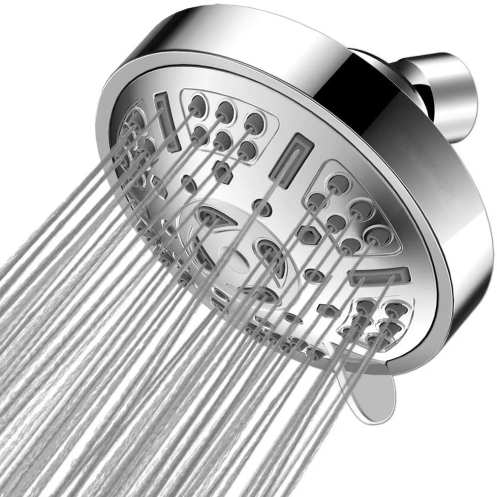 

9 Modes Shower Head with Dual Stage Water Pressure Boost and Adjustable Angle for Bathroom with G1 2 Interface